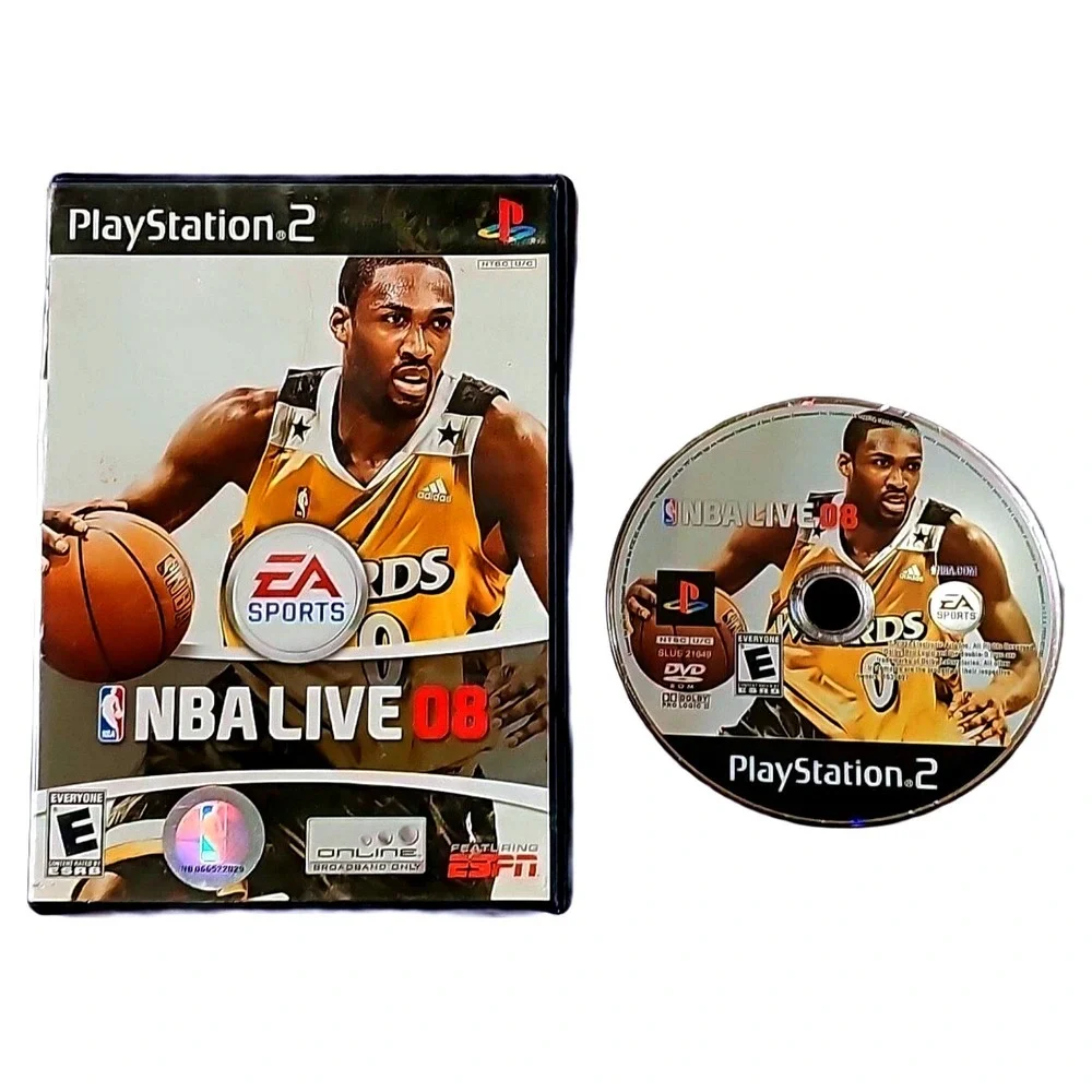 NBA Live 08 Sony PlayStation 2 PS2 Game Complete Case Disc Excellent Condition
